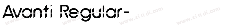 Avanti Regular字体转换